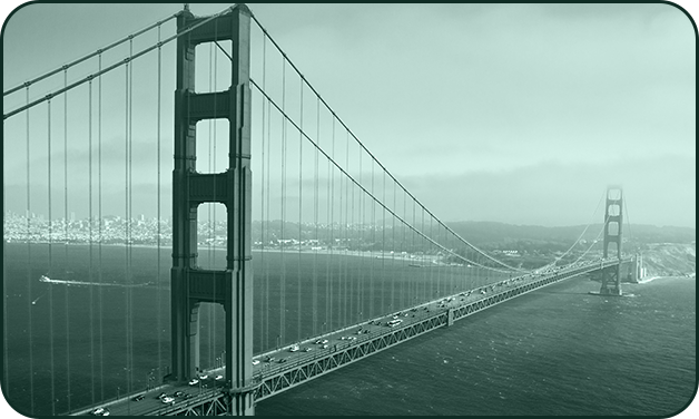 Golden Gate Bridge spanning water