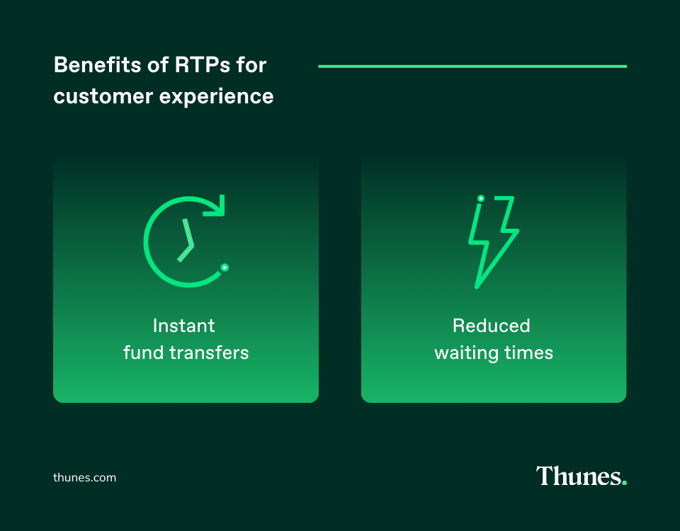 Customer benefits of RTPs