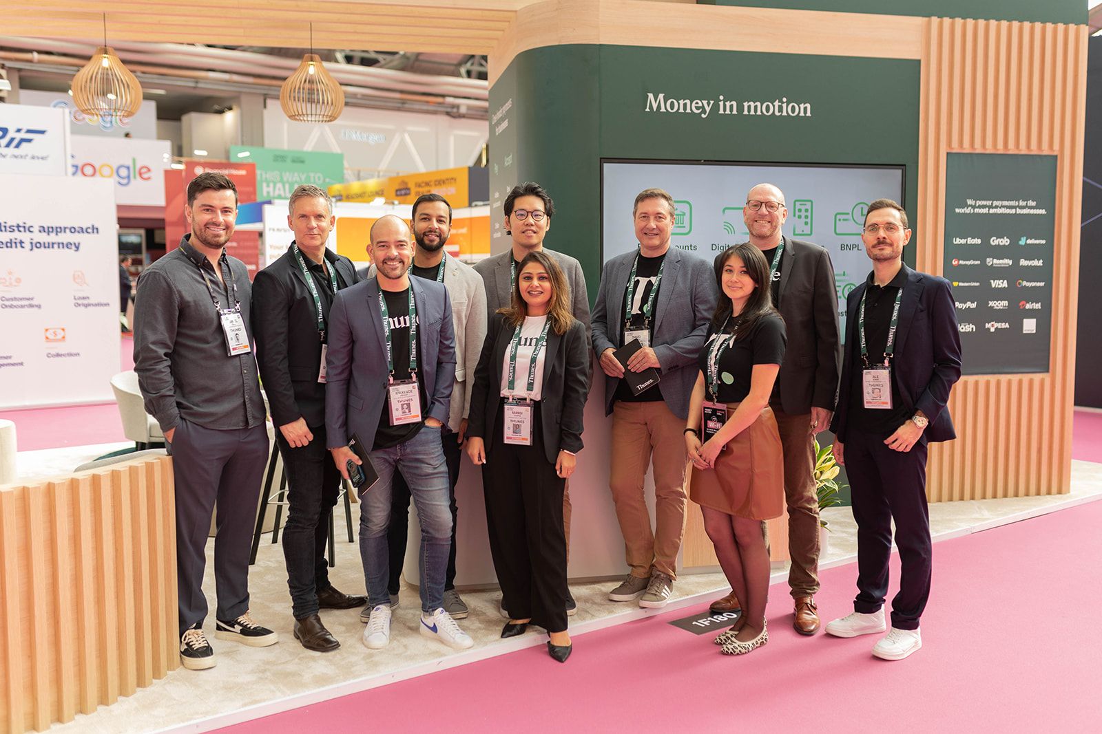 Thunes team on an event