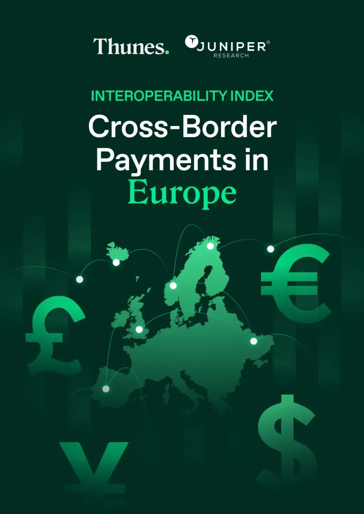 Interoperability Index cover: Cross-Border Payments in Europe with a Europe map and euro symbols.